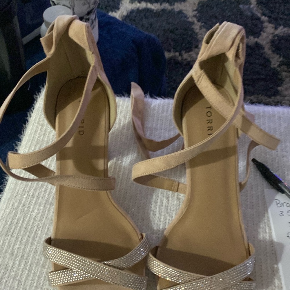 Torrid heels blushes nude size 11.5w